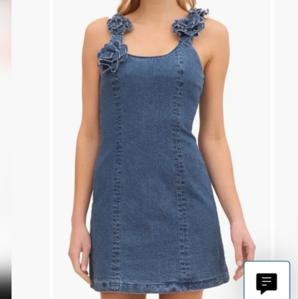Avec Les Filles Dresses & Skirts - Avec Les Filles Denim Mini Dress
